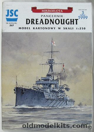 JSC 1/250 HMS Dreadnought, 267 plastic model kit